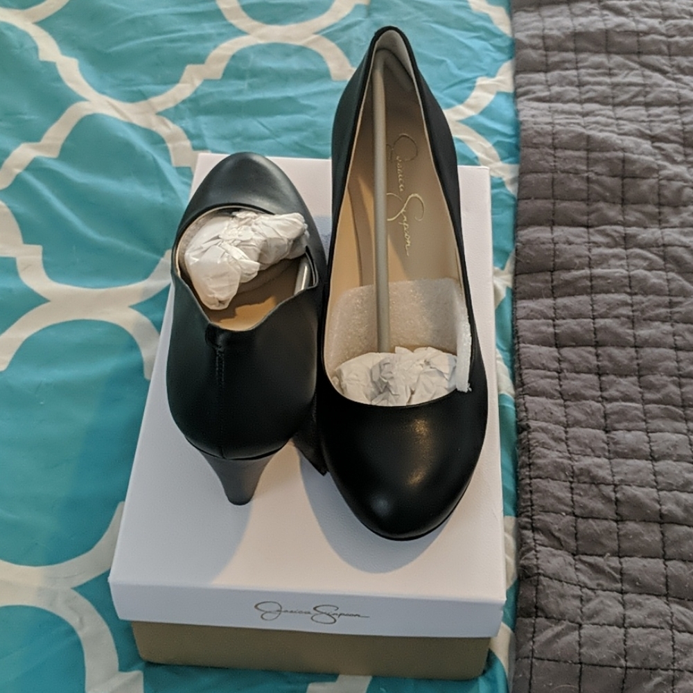 New black Jessica Simpson wedges